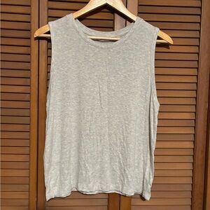 Athleta Light Gray Muscle Tee